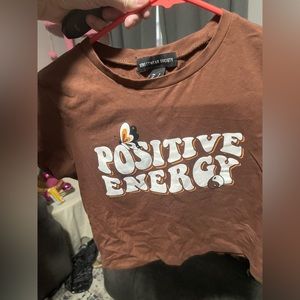 Streetwear society brown crop top